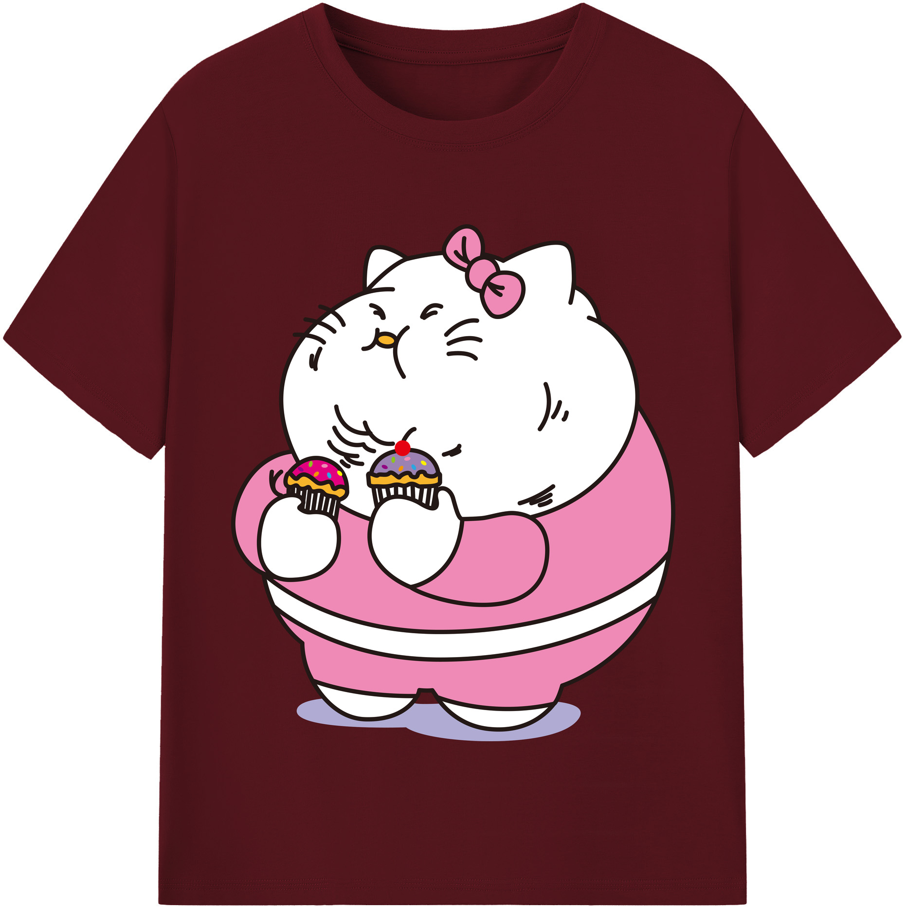 （画像用） Hello Kitty ハローキティ 綿100％半袖Tシャツ（フロントプリント）